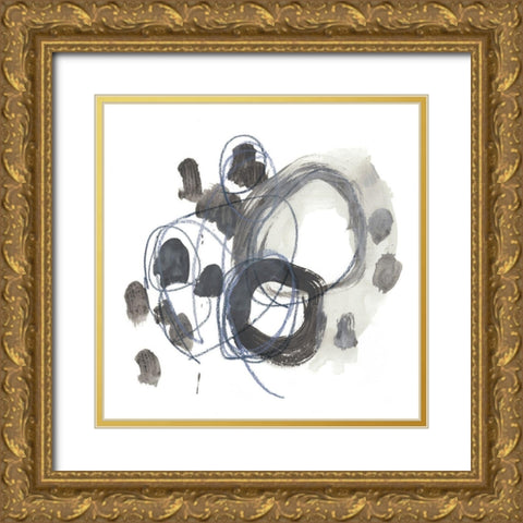 Insho III Gold Ornate Wood Framed Art Print with Double Matting by Vess, June Erica