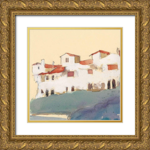 Along the Costa Del Sol II Gold Ornate Wood Framed Art Print with Double Matting by Dixon, Samuel
