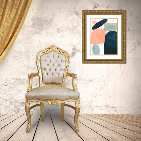 Gem Totem I Gold Ornate Wood Framed Art Print with Double Matting by Borges, Victoria