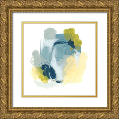 Water Motion I Gold Ornate Wood Framed Art Print with Double Matting by Vess, June Erica