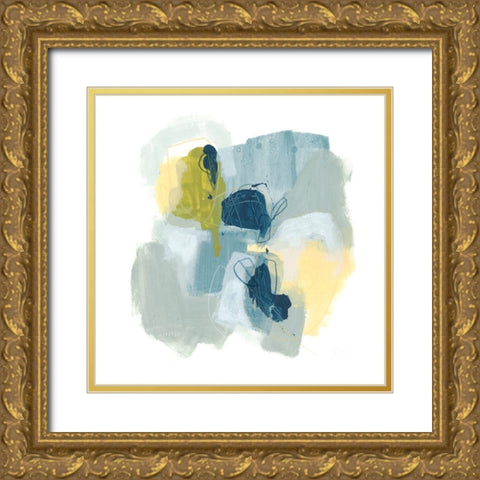 Water Motion II Gold Ornate Wood Framed Art Print with Double Matting by Vess, June Erica