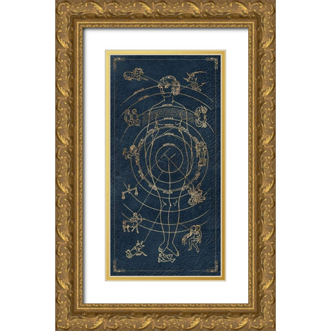 Mystic Night III Gold Ornate Wood Framed Art Print with Double Matting by Fagalde, Jarman