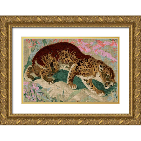 Concrete Jungle Cat I Gold Ornate Wood Framed Art Print with Double Matting by Fagalde, Jarman