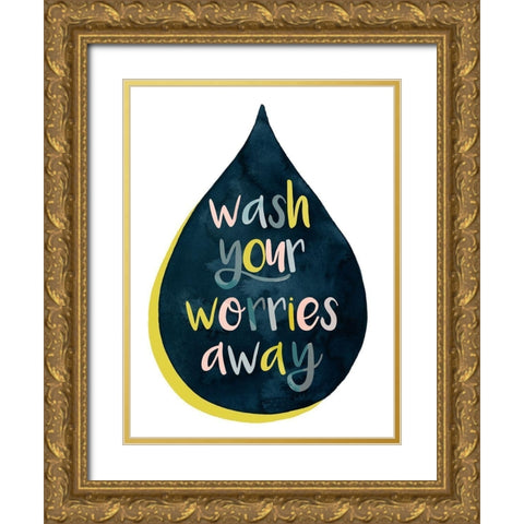 Fresh Lav I Gold Ornate Wood Framed Art Print with Double Matting by Popp, Grace