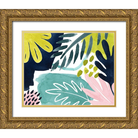 Tropical Salve IV Gold Ornate Wood Framed Art Print with Double Matting by Popp, Grace