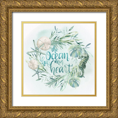 Drawn to the Sea II Gold Ornate Wood Framed Art Print with Double Matting by Parker, Jennifer Paxton