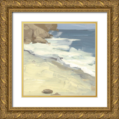 Oceanside II Gold Ornate Wood Framed Art Print with Double Matting by Wang, Melissa