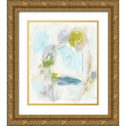 Channel Circuit I Gold Ornate Wood Framed Art Print with Double Matting by Vess, June Erica
