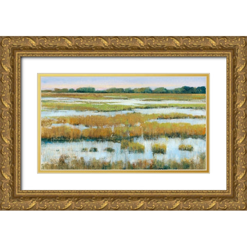 Serene Marshland I Gold Ornate Wood Framed Art Print with Double Matting by OToole, Tim