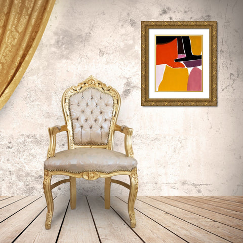 Finale I Gold Ornate Wood Framed Art Print with Double Matting by Delamater, Rob