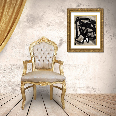 La Machina II Gold Ornate Wood Framed Art Print with Double Matting by Delamater, Rob