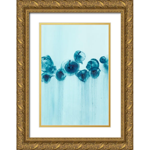 Abstract Wildflowers II Gold Ornate Wood Framed Art Print with Double Matting by Harper, Ethan