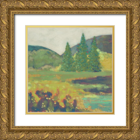 Rural Ramble I Gold Ornate Wood Framed Art Print with Double Matting by Zarris, Chariklia