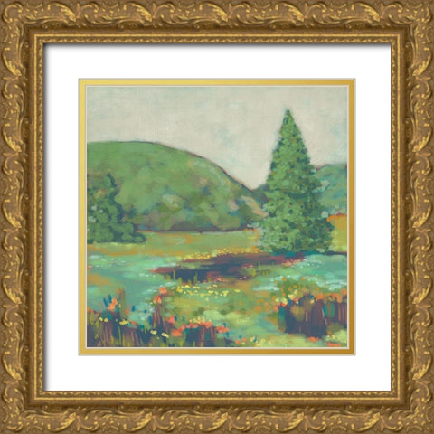 Rural Ramble II Gold Ornate Wood Framed Art Print with Double Matting by Zarris, Chariklia