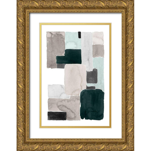 Mended IV Gold Ornate Wood Framed Art Print with Double Matting by Popp, Grace