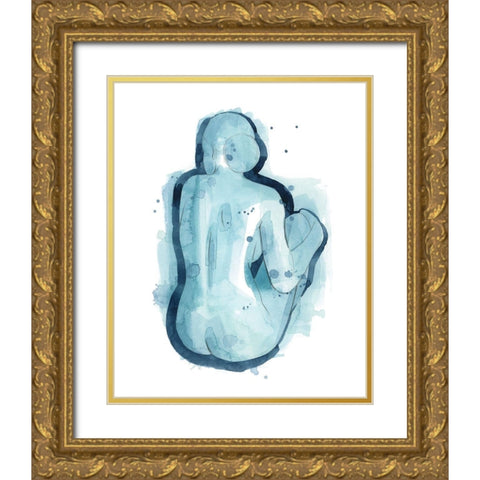 Serena II Gold Ornate Wood Framed Art Print with Double Matting by Popp, Grace