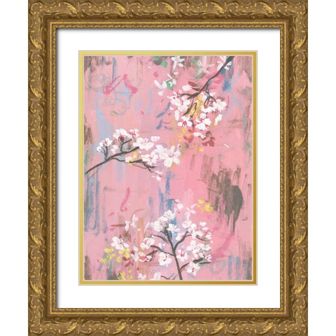 Emerging II Gold Ornate Wood Framed Art Print with Double Matting by Wang, Melissa