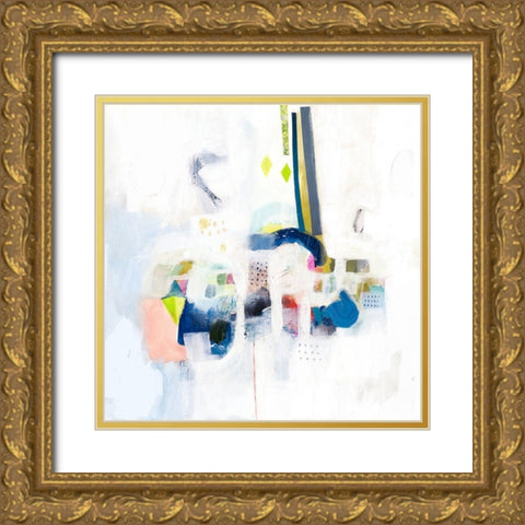 Boardwalk Taffy II Gold Ornate Wood Framed Art Print with Double Matting by Borges, Victoria