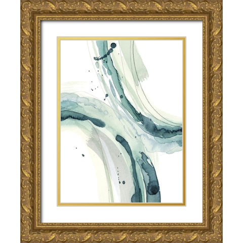 Depth IV Gold Ornate Wood Framed Art Print with Double Matting by Popp, Grace