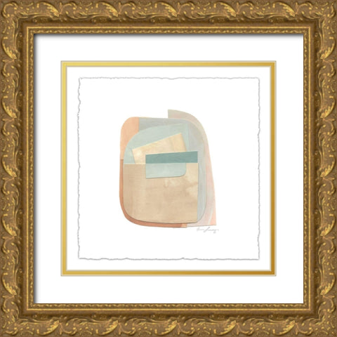 Color Structure II Gold Ornate Wood Framed Art Print with Double Matting by Scarvey, Emma