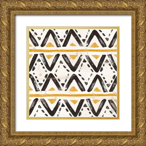 Kitwe VII Gold Ornate Wood Framed Art Print with Double Matting by Vess, June Erica