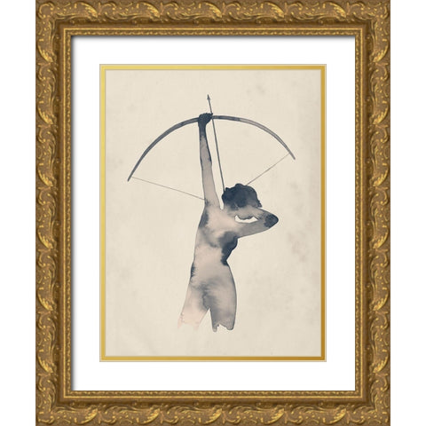 Archeress II Gold Ornate Wood Framed Art Print with Double Matting by Popp, Grace