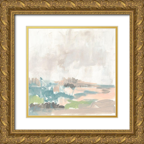 Sweet Lagoon I Gold Ornate Wood Framed Art Print with Double Matting by Goldberger, Jennifer