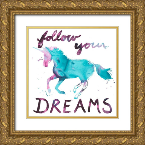 Magic Dreams I Gold Ornate Wood Framed Art Print with Double Matting by Vess, June Erica