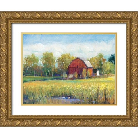 Rural America I Gold Ornate Wood Framed Art Print with Double Matting by OToole, Tim