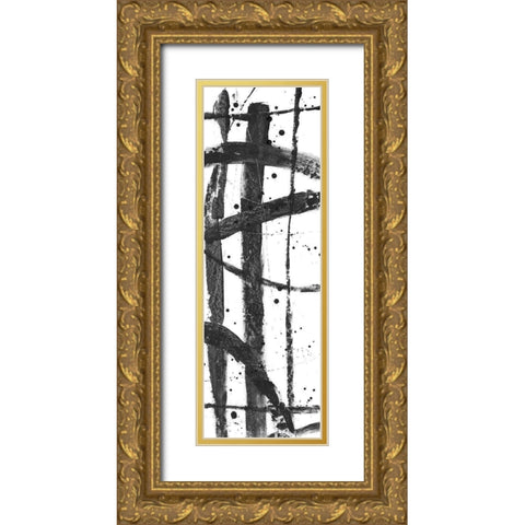 Criss-Cross II Gold Ornate Wood Framed Art Print with Double Matting by OToole, Tim