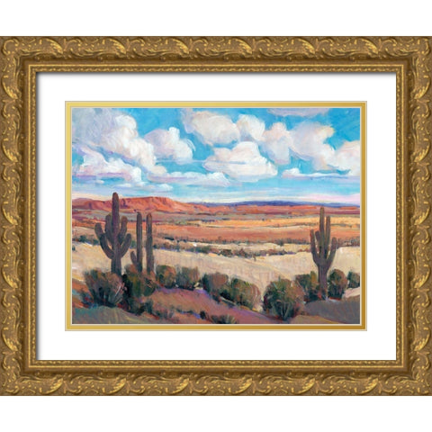 Desert Heat I Gold Ornate Wood Framed Art Print with Double Matting by OToole, Tim