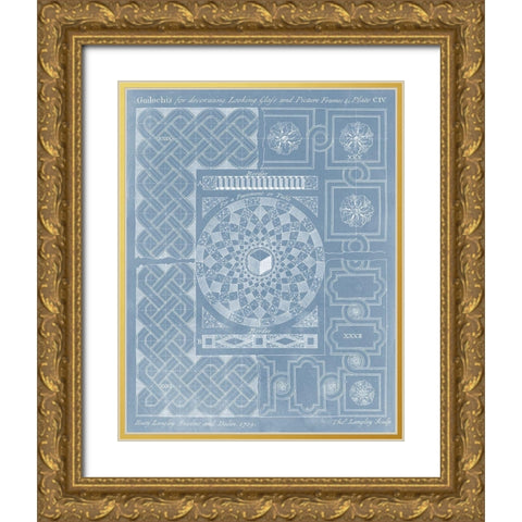Elements for Design II Gold Ornate Wood Framed Art Print with Double Matting by Langley