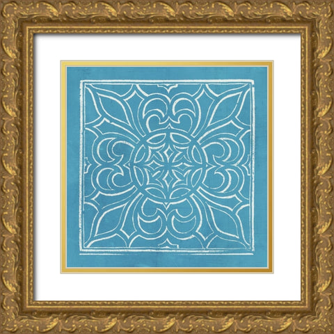 Garden Schematic VI Gold Ornate Wood Framed Art Print with Double Matting by Lawon, William