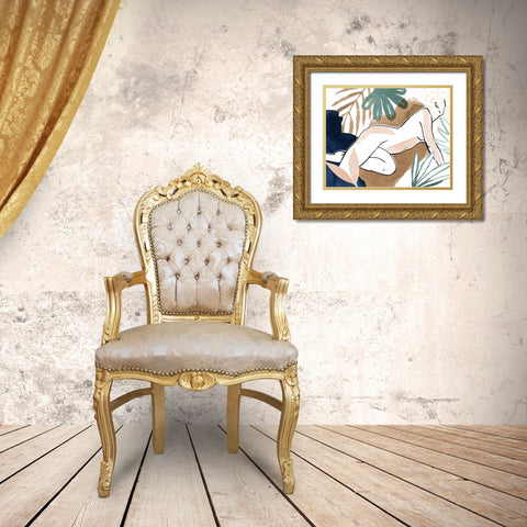 Tropical Laze I Gold Ornate Wood Framed Art Print with Double Matting by Popp, Grace