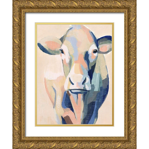 Hertford Holstein II Gold Ornate Wood Framed Art Print with Double Matting by Popp, Grace