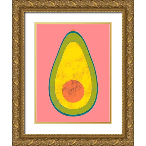 Veggie Party II Gold Ornate Wood Framed Art Print with Double Matting by Zarris, Chariklia