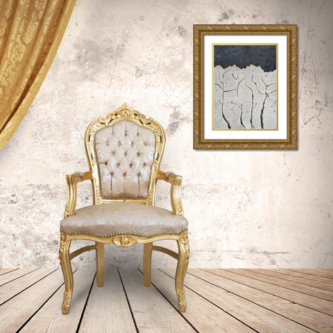 Crackled Arbor I Gold Ornate Wood Framed Art Print with Double Matting by Lam, Vanna
