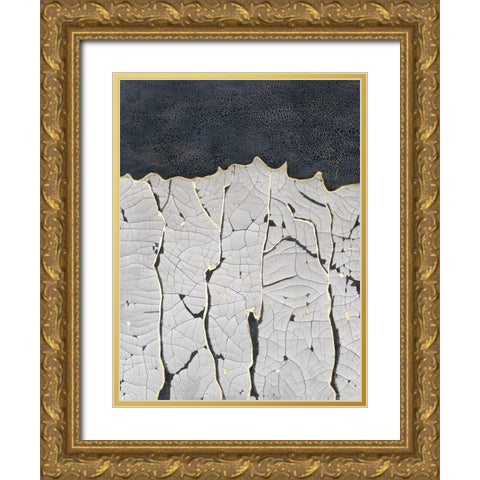 Crackled Arbor II Gold Ornate Wood Framed Art Print with Double Matting by Lam, Vanna