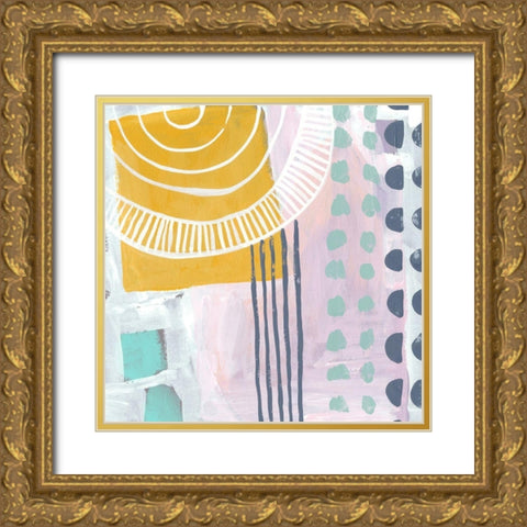 Lollipop Abstract I Gold Ornate Wood Framed Art Print with Double Matting by Zarris, Chariklia