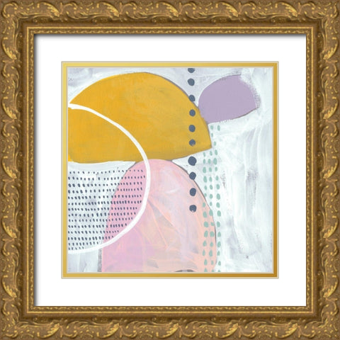 Lollipop Abstract II Gold Ornate Wood Framed Art Print with Double Matting by Zarris, Chariklia