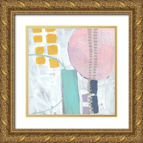 Lollipop Abstract IV Gold Ornate Wood Framed Art Print with Double Matting by Zarris, Chariklia