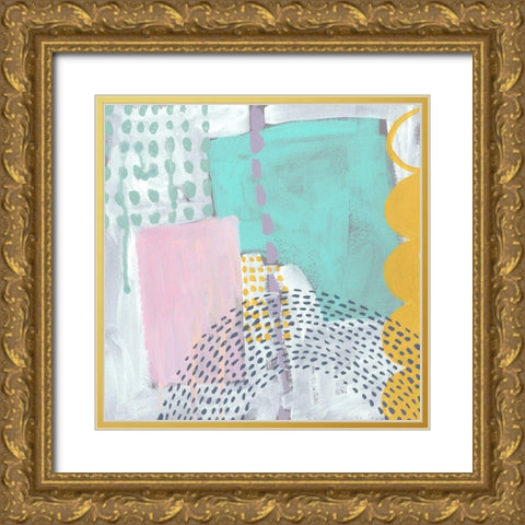 Lollipop Abstract VI Gold Ornate Wood Framed Art Print with Double Matting by Zarris, Chariklia
