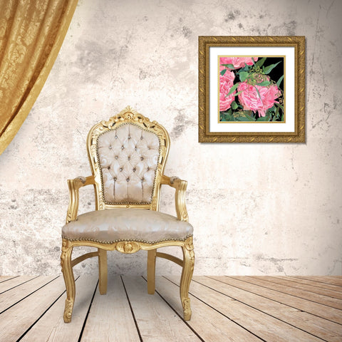Springtime Fragrance II Gold Ornate Wood Framed Art Print with Double Matting by Wang, Melissa