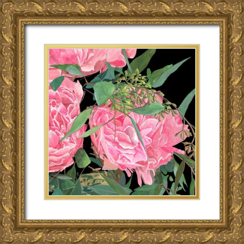 Springtime Fragrance II Gold Ornate Wood Framed Art Print with Double Matting by Wang, Melissa