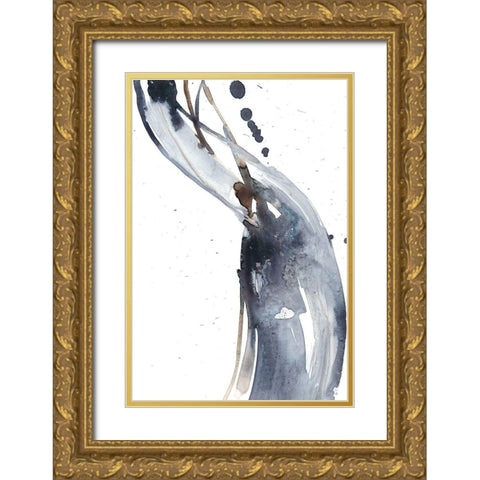 Paynes Twist I Gold Ornate Wood Framed Art Print with Double Matting by Goldberger, Jennifer