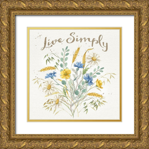 Nostalgic Farm VII Gold Ornate Wood Framed Art Print with Double Matting by Maday, Jane