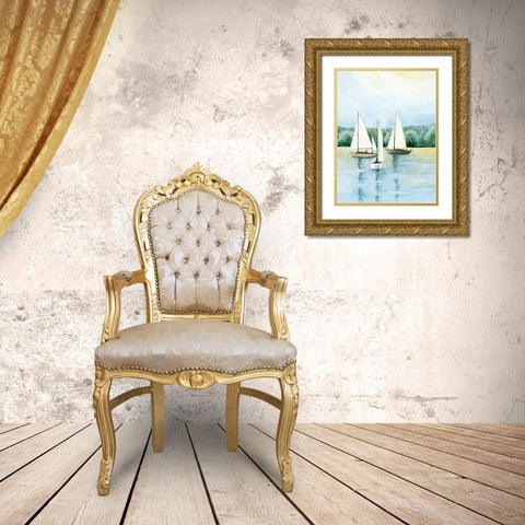Afternoon Sail II Gold Ornate Wood Framed Art Print with Double Matting by Popp, Grace