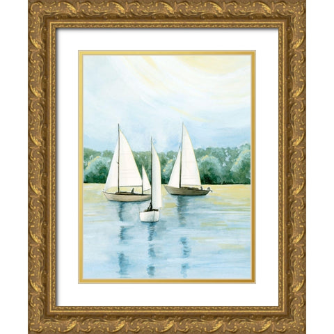 Afternoon Sail II Gold Ornate Wood Framed Art Print with Double Matting by Popp, Grace
