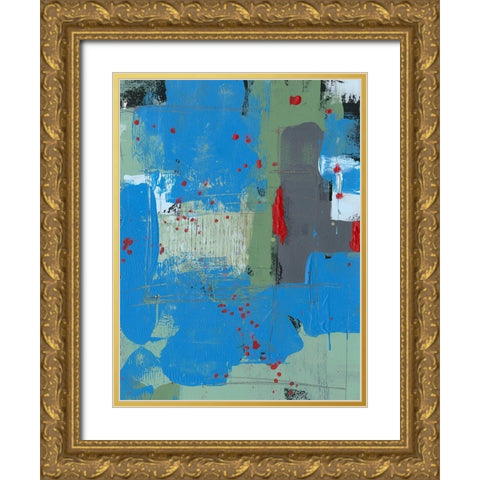 Integrated Circuit I Gold Ornate Wood Framed Art Print with Double Matting by Moore, Regina