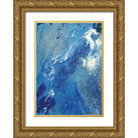 Blue Hawaii I Gold Ornate Wood Framed Art Print with Double Matting by Moore, Regina